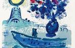 Marc Chagall, Statek mouche z bukietem sekwana