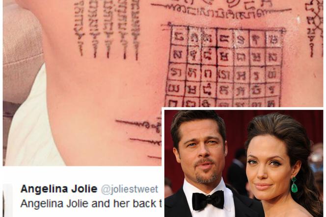tatuaże Angelina Jolie Brad Pitt