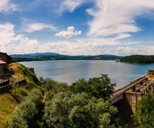 Widok na Jezioro Dobczyckie z zamku