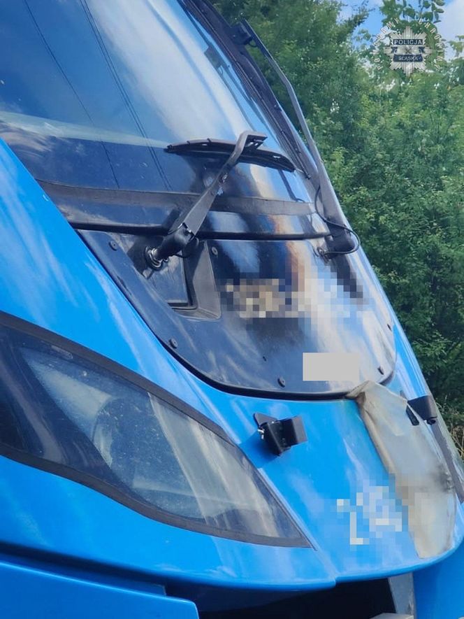 Tychy. Lokomotywa stanęła w płomieniach! Ewakuacja pasażerów