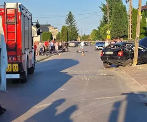 19-latek na podwójnym gazie spowodował wypadek w Łukowie, wszyscy pasażerowie trafili do szpitala 