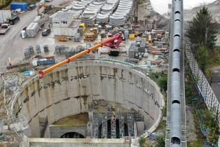 Budowa tunelu kolejowego pod Łodzią
