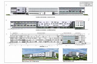 Szpital Złotniki – elewacja zachodnia i wschodnia