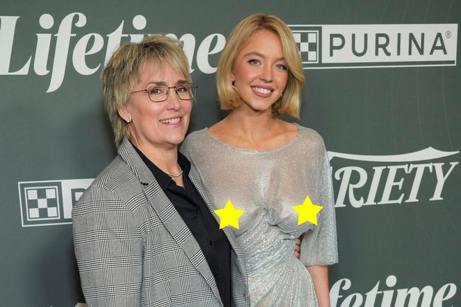 Sydney Sweeney bez stanika w prześwitującej sukience. Pokazała za dużo! Pozowała do zdjęć z legendą boksu