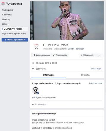 Lil Peep w Sosnowcu - skandaliczny żart Polaków