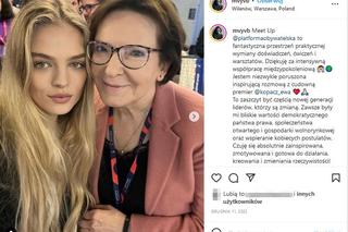 Piękna Maja Biskupska z Donaldem Tuskiem