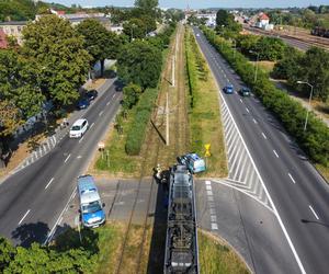 Wypadek radiowozu i tramwaju. Policjanci z Gorzowa w szpitalu