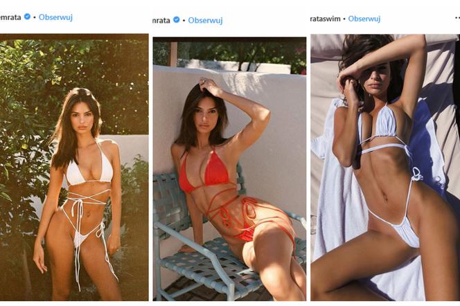 Emily Ratajkowski w kostiumie swojej marki Inamorata