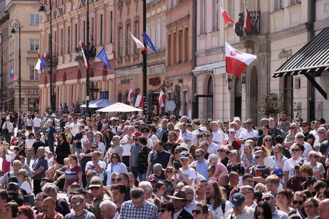 Uroczystości z okazji święta Konstytucji 3 Maja na Placu Zamkowym w Warszawie