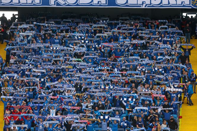 Kibice na meczu Ruch Chorzów - ŁKS