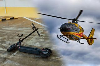Tragiczny wypadek w Chrzanowie Pierwszym. 21-latek przewrócił się na hulajnodze elektrycznej. Zmarł w szpitalu
