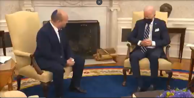 Joe Biden zasnął podczas ważnego spotkania z premierem Izraela? Nagranie podbija internet [WIDEO]