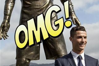 Pomnik Cristiano Ronaldo ma złote krocze. Fani wciąż je macają [ZDJĘCIA]