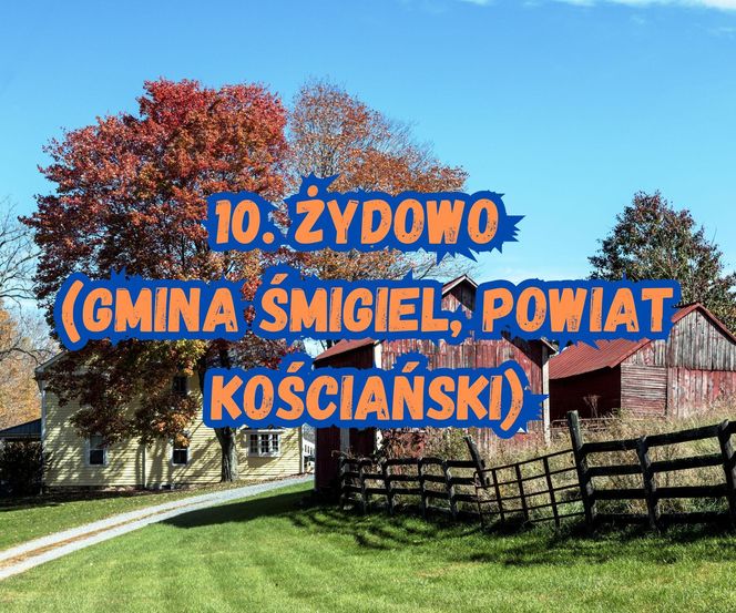 10. Żydowo (gmina Śmigiel, powiat kościański)