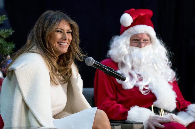 Melania Trump i Święty Mikołaj