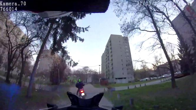 Szalony pościg ulicami Krakowa