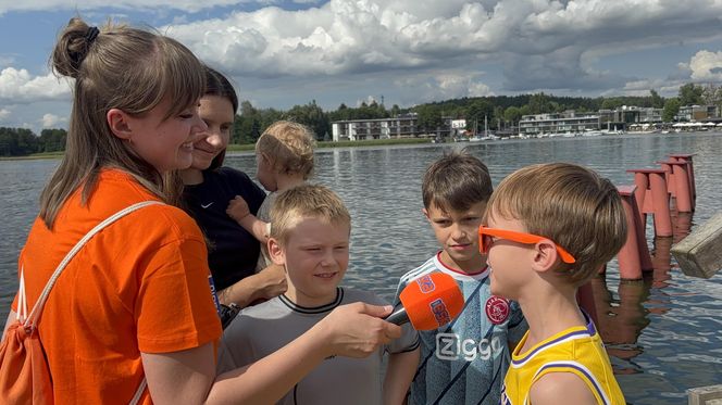 Wakacyjny patrol Eska Summer City na olsztyńskiej Plaży Miejskiej