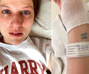 Aleksandra Domańska od tygodnia jest w szpitalu. Martwi się o dziecko. Mówi o rozdartym sercu
