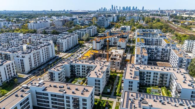 Nowe osiedla na pograniczu Kamionka i Grochowa w Warszawie