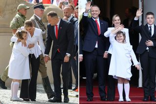 Andrzej Duda pocałował Kasię Nawrocką w rękę. Reakcja dziewczynki zwala z nóg!