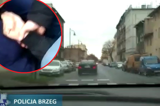 Policyjny pościg ulicami Brzegu! Mamy nagranie. Brutalna konfrontacja na wideo