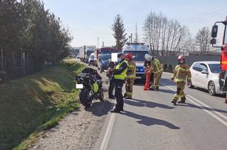 We Włoszakowicach motocyklista zderzył się z samochodem osobowym