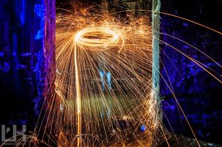 Steel wool photography. Tak maluje się ogniem!