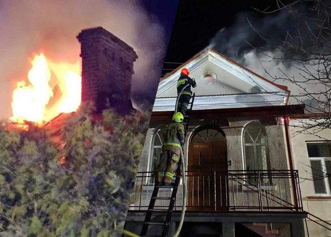 Pożar plebanii w Jaworniku Polskim