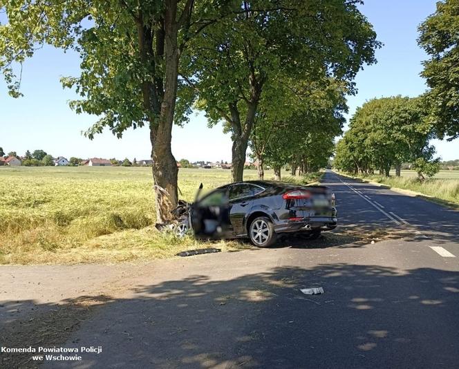 Kierowca osobówki uderzył w drzewo. Mężczyzna nie żyje