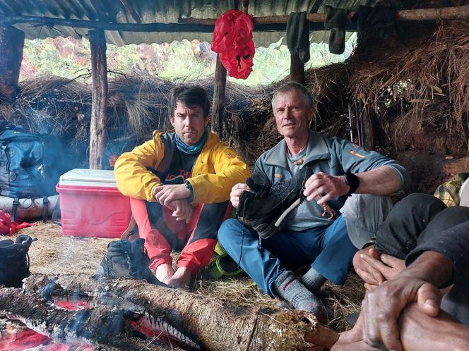 Rysiek Pawłowski w Papui Nowej Gwinei. Wraz z Tomkiem Brylem wszedł na Mount Giluwe (4368 m n.p.m.) 
