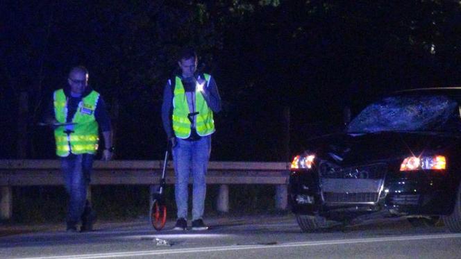 Śmiertelne potrącenie pieszego pod Grójcem. Nie żyje 45-latek