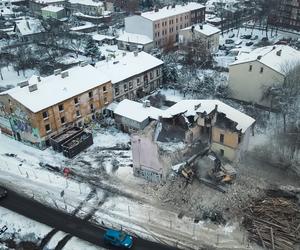 Częstochowa. Na DK91 wyburzają kamienice i stację benzynową