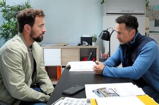 Barwy szczęścia odc. 3067. Mariusz (Rafał Cieszyński), Marcin Kodur (Oskar Stoczyński) 