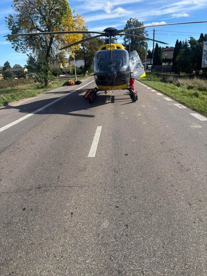 Motocyklista zginął w wypadku w Jabłonnie Lackiej