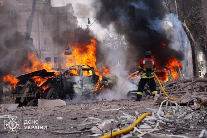 Rosyjski atak na miasto Sumy. Kilkadziesiąt ofiar