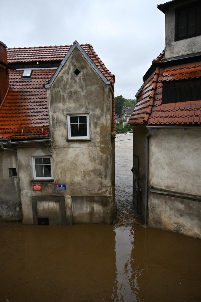 Bystrzyca Kłodzka. Zalane tereny