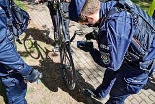 Policjanci kontrolują rowery w Białymstoku