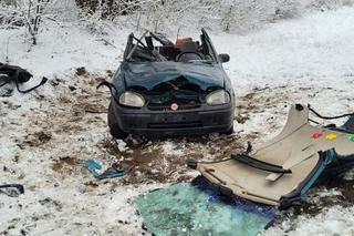 Lubelskie. Auto roztrzaskało się na części. Śmiertelny wypadek 