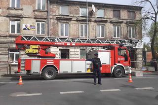 W Łodzi zawaliła się ściana remontowanego budynku. Na miejscu trwa akcja straży