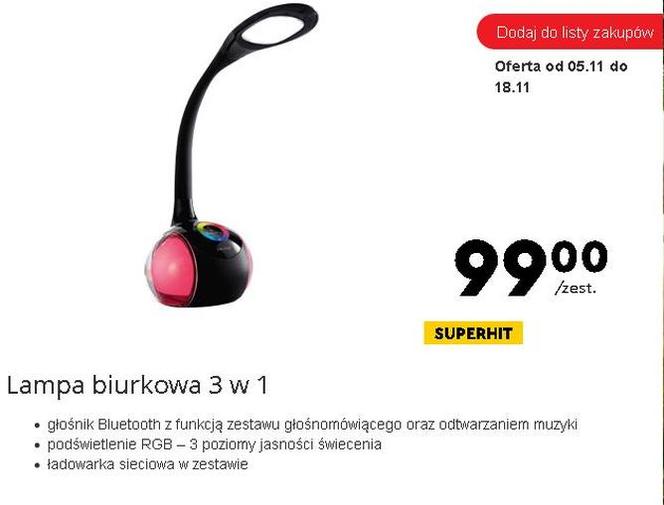 Lampa biurkowa 3 w 1 Smukee - cena:99,00 zł