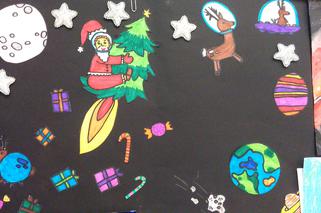 Tak mali artyści widzą św. Mikołaja w kosmosie! 