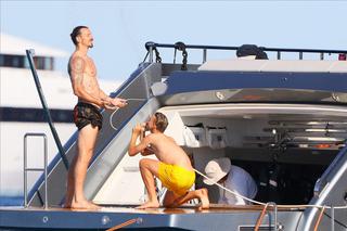 Zlatan Ibrahimović z rodziną na jachcie