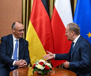 Premier Donald Tusk oraz kanclerz Niemiec Friedrich Merz 