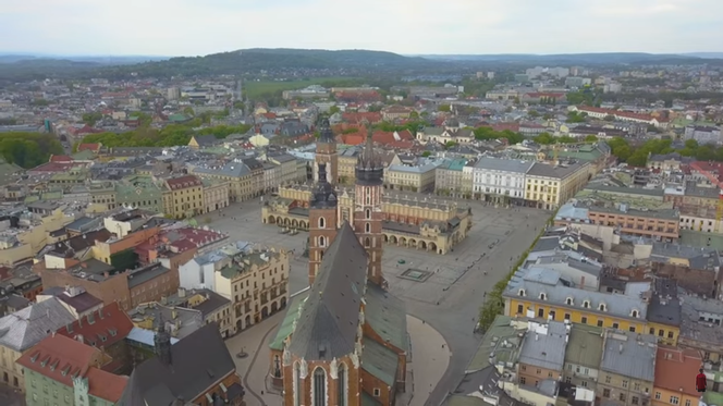 Kraków z lotu ptaka