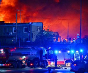 Pożar hali w Mińsku Mazowieckim