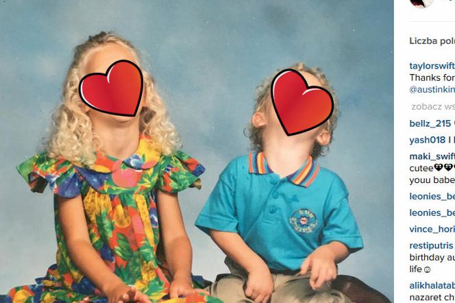 Taylor Swift i Austin Swift - zdjęcie z dzieciństwa