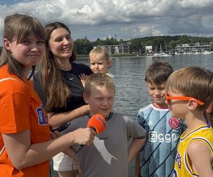 Wakacyjny patrol Eska Summer City na olsztyńskiej Plaży Miejskiej
