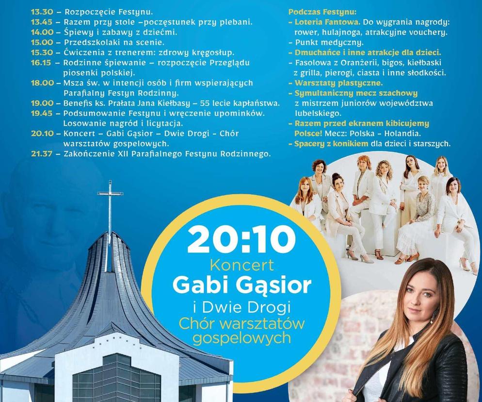 Plakat zapowiadający Festyn
