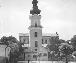 Kolegiata Zmartwychwstania Pańskiego i św. Tomasza Apostoła 1939-42 - widok na dzwonnicę