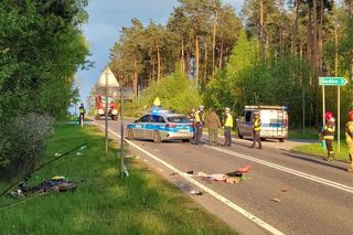 Kobieta kierująca motorowerem poszkodowana! Wypadek w Krynkach